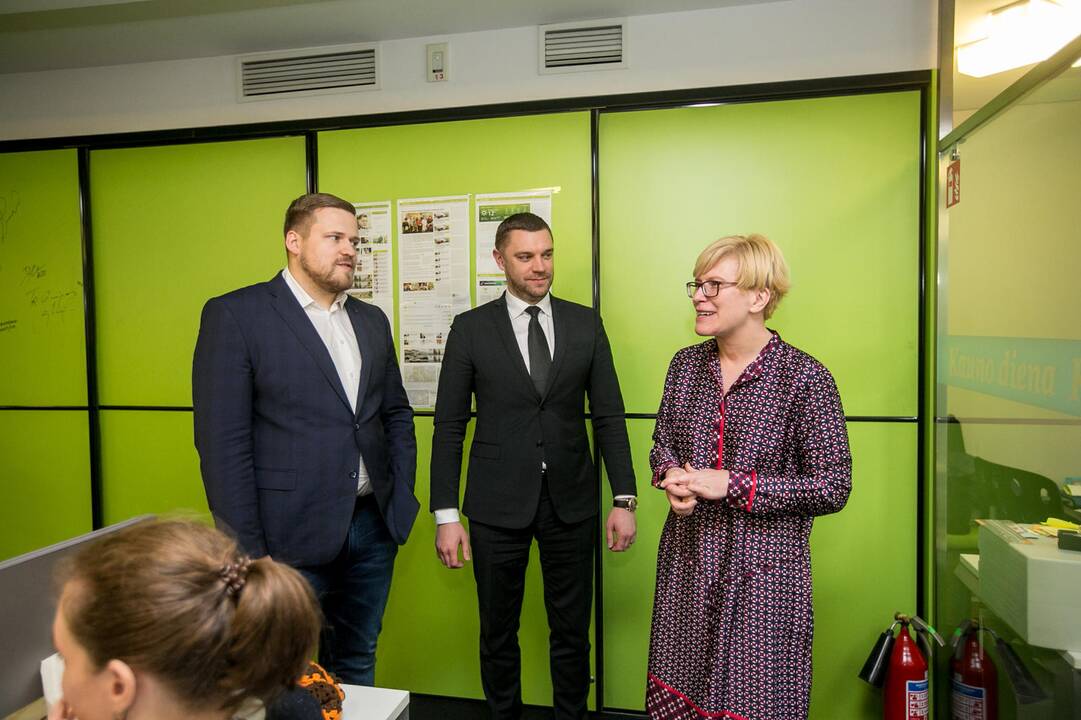 Vizitas: I.Šimonytė lankėsi "Kauno dienos" redakcijoje.