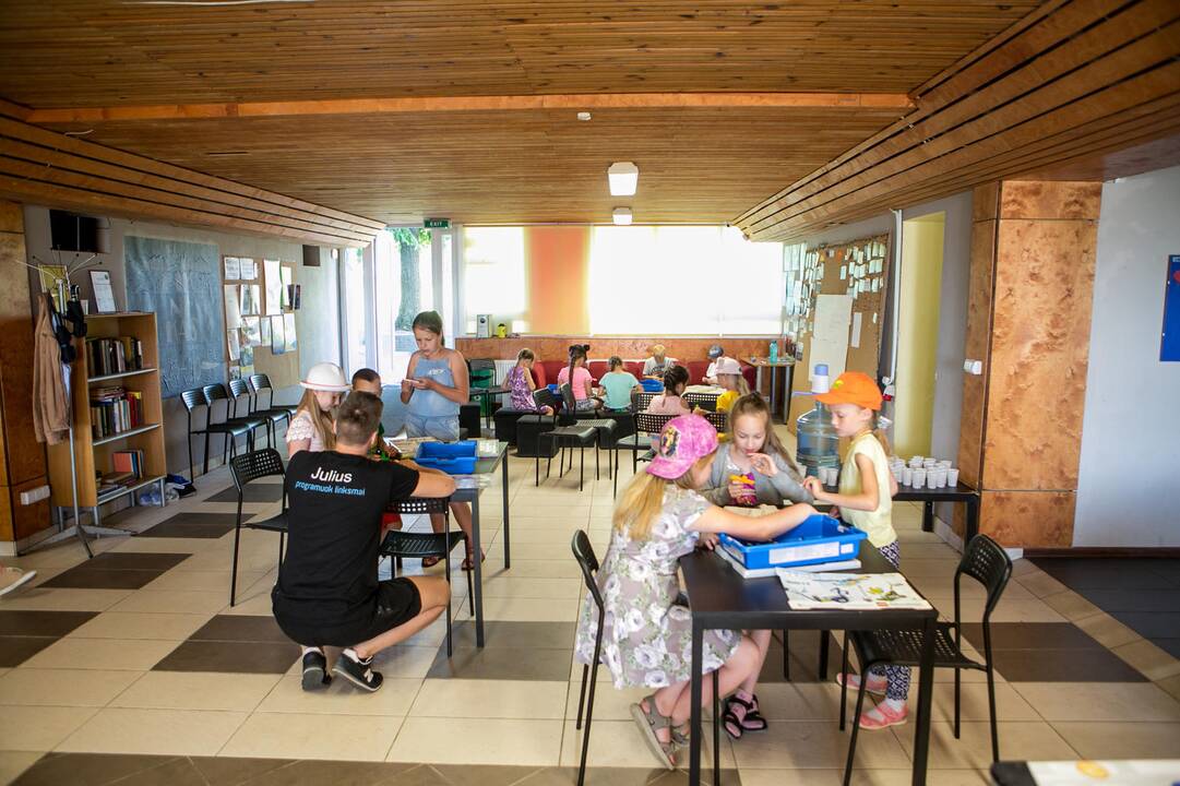 Įvertinimas: po pirmos dienos mažieji kalbėjo, esą robotikos stovykla pati geriausia.