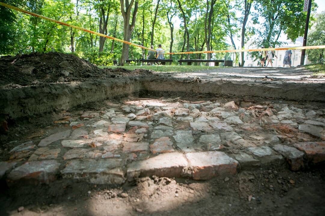 Archeologiniai kasinėjimai Muzikinio teatro sodelyje 