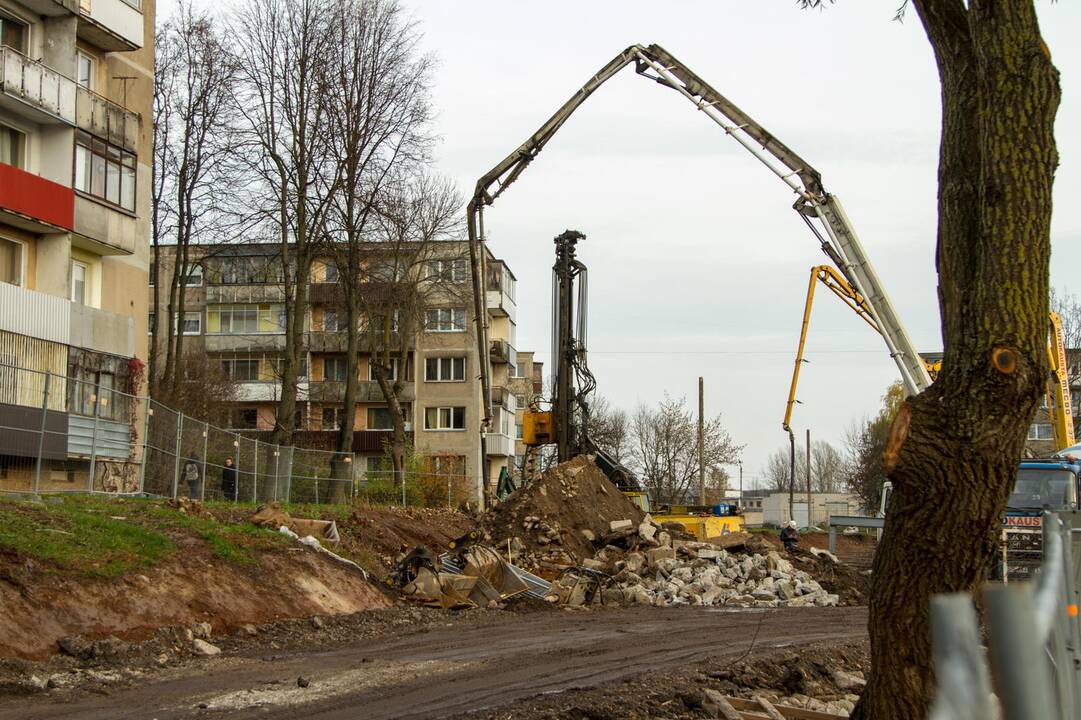 Vandentiekio avarija netoli „Girstučio“