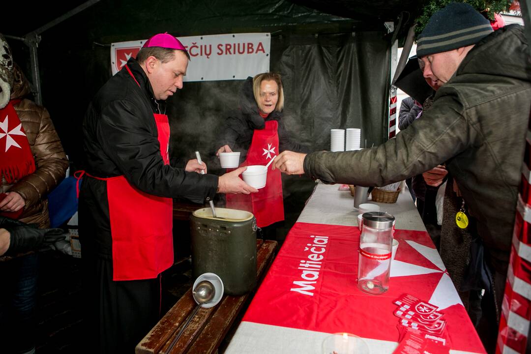 Akcija: „Maltiečių sriuba“ jau tapo tauria prieškalėdine tradicija.