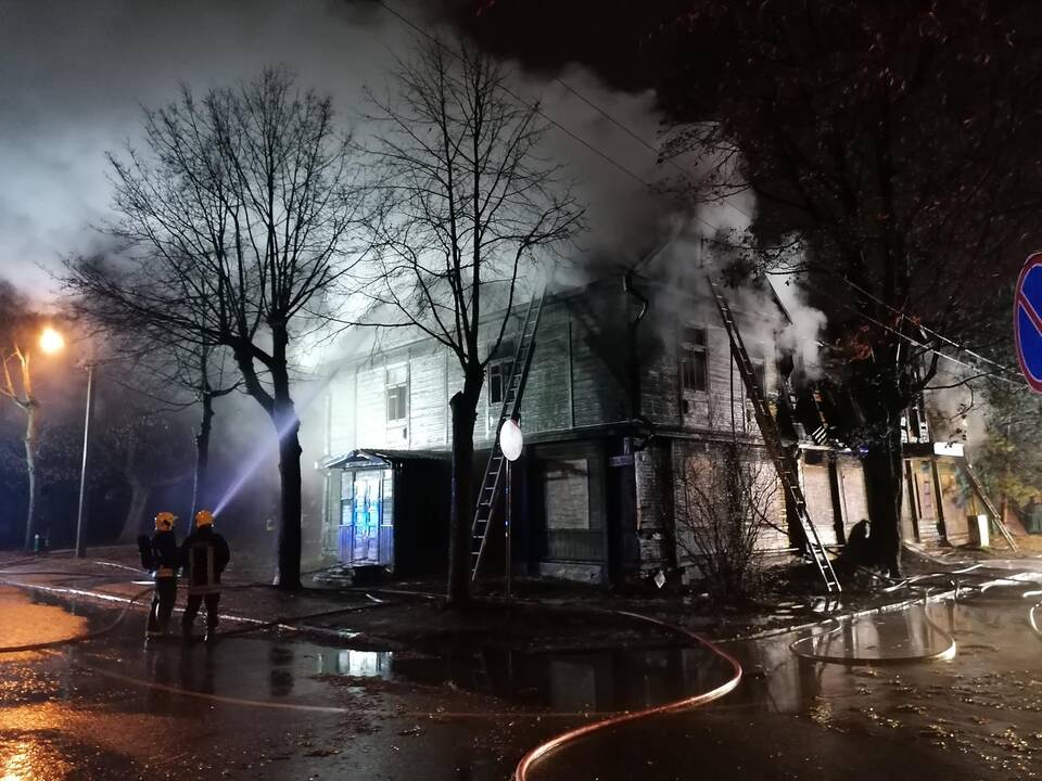Namo gaisras Savanorių prospekte