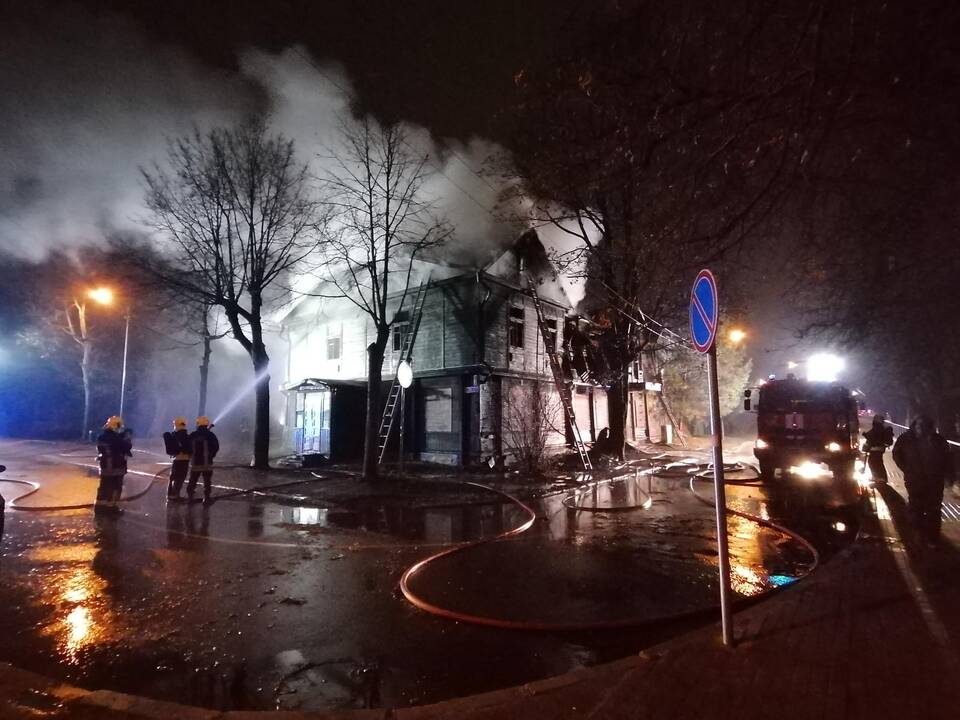 Namo gaisras Savanorių prospekte