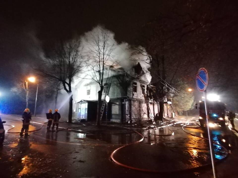Namo gaisras Savanorių prospekte