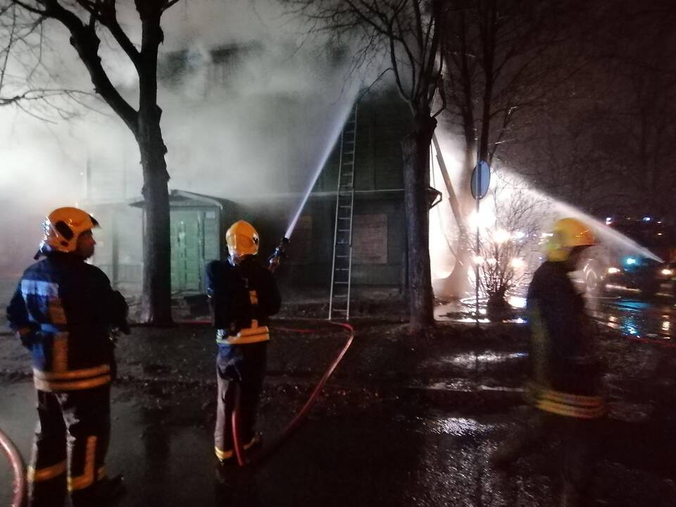 Namo gaisras Savanorių prospekte