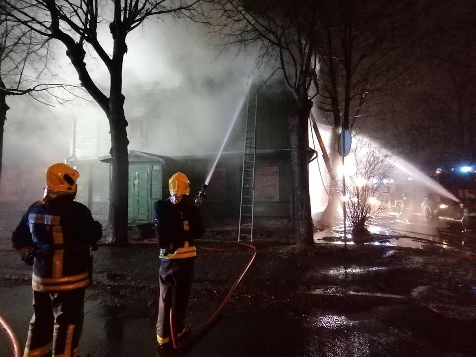 Namo gaisras Savanorių prospekte