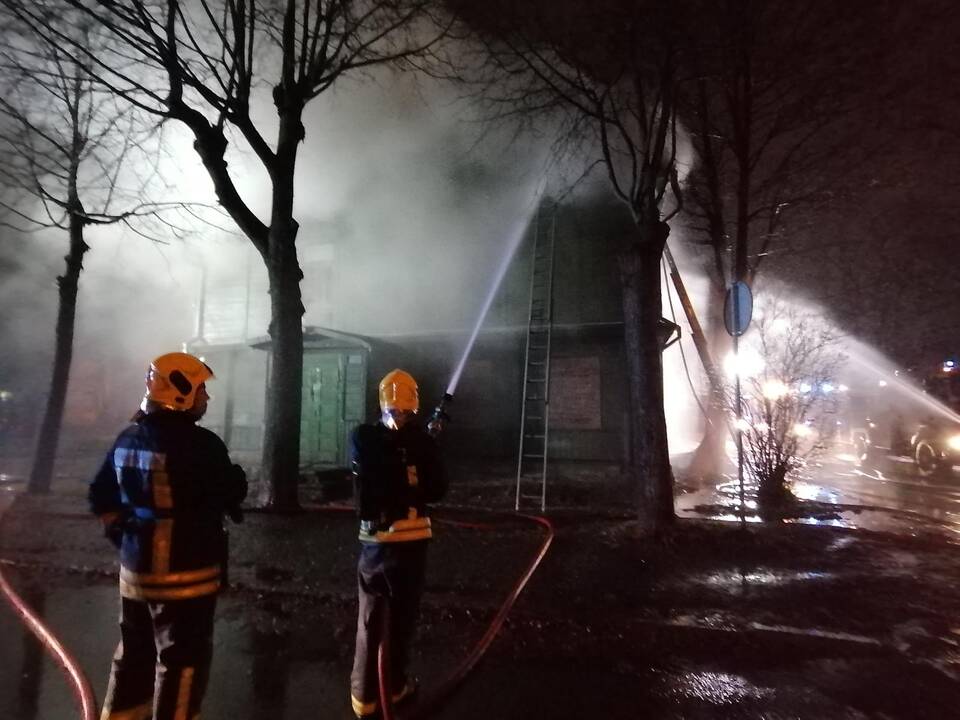 Namo gaisras Savanorių prospekte