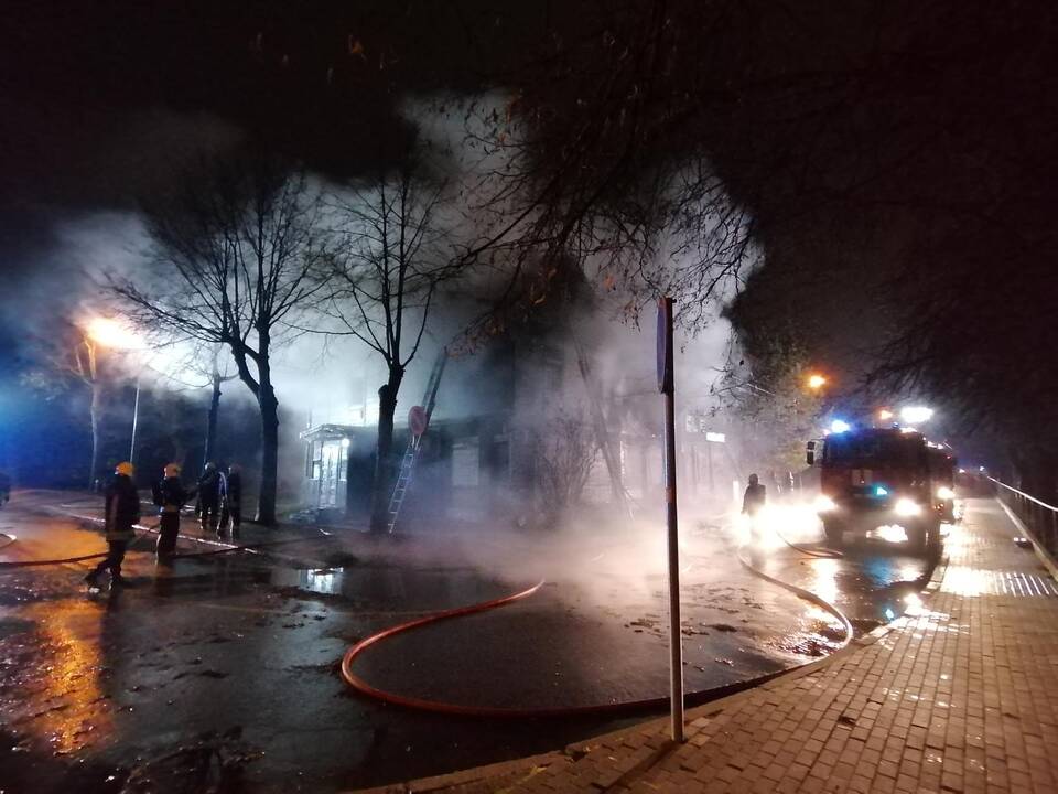 Namo gaisras Savanorių prospekte
