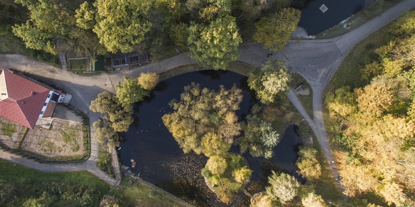 Kaip Lietuvos zoologijos sodas atrodo iš paukščio skrydžio?