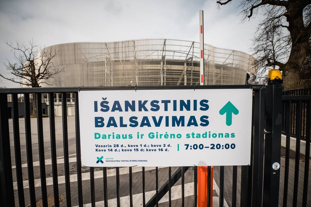 Antradienį prasideda išankstiniai rinkimai: balsavimas Kaune – stadione ir savivaldybių pastatuose