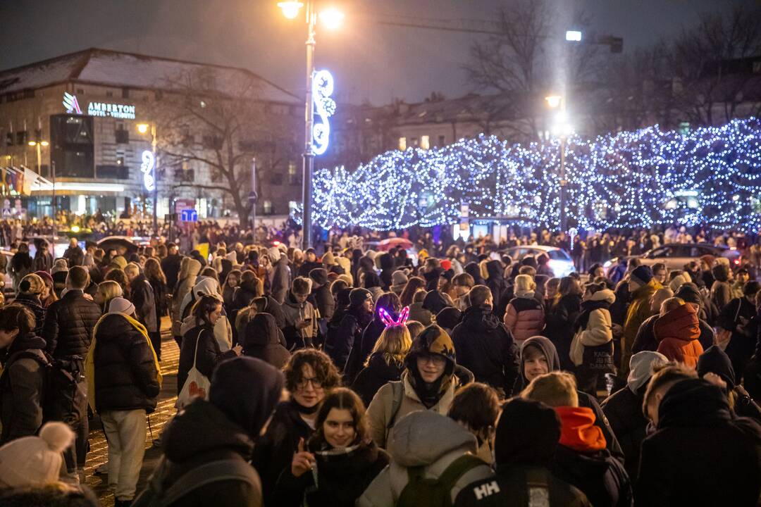 Kalėdų eglės įžiebimas Vilniuje 2021