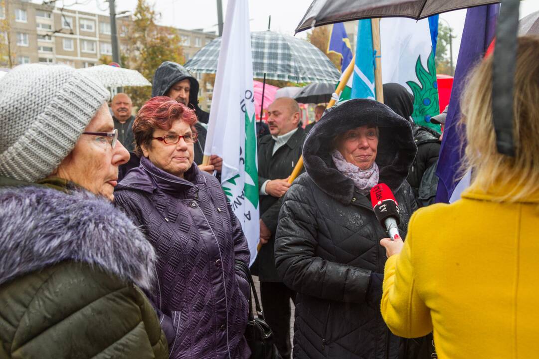 Piketas prieš planus dalį Kauno rajono teritorijos prijungti prie miesto