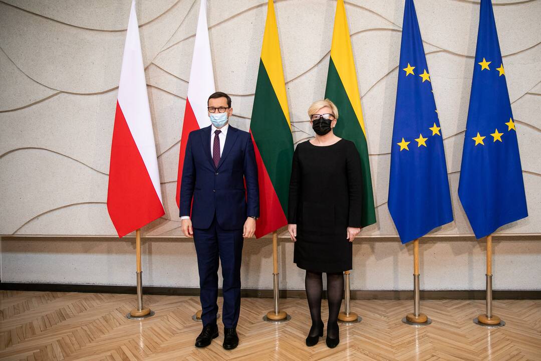 Lietuvos ir Lenkijos ministrų pirmininkų spaudos konferencija