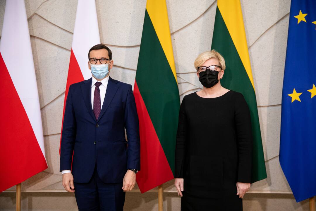 Lietuvos ir Lenkijos ministrų pirmininkų spaudos konferencija