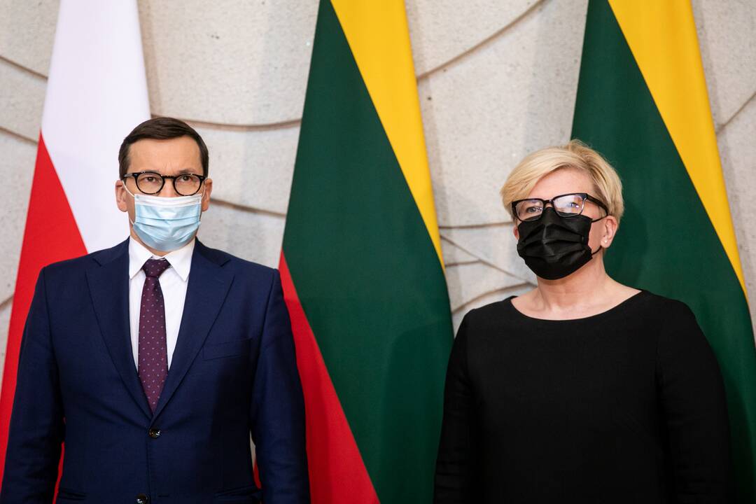 Lietuvos ir Lenkijos ministrų pirmininkų spaudos konferencija