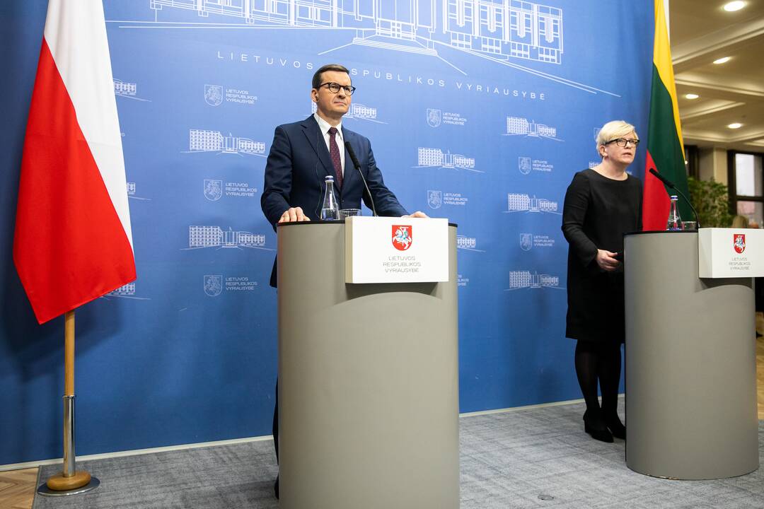 Lietuvos ir Lenkijos ministrų pirmininkų spaudos konferencija