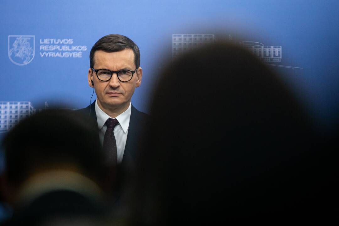 Lietuvos ir Lenkijos ministrų pirmininkų spaudos konferencija