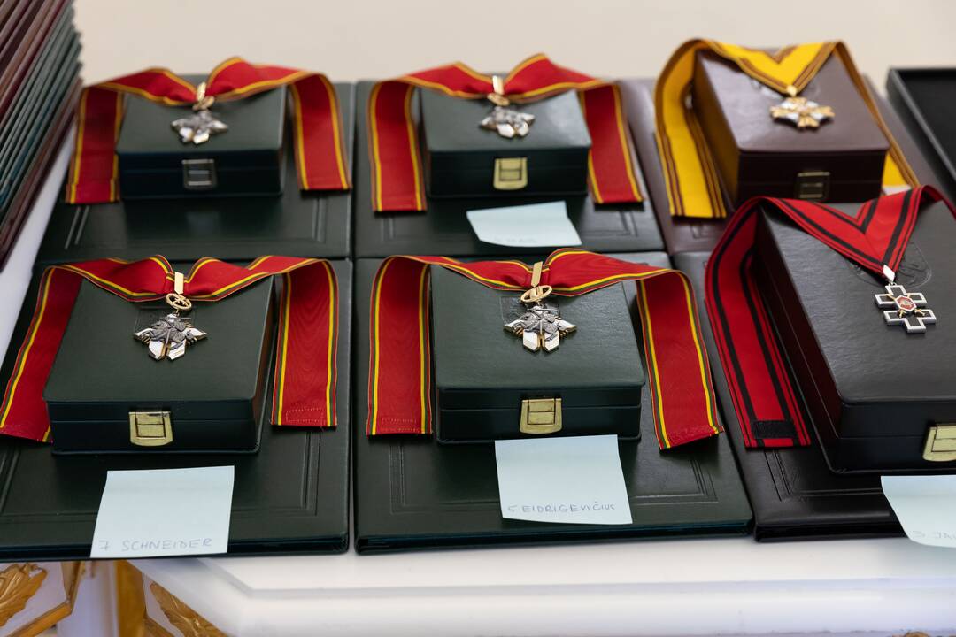 Valstybės apdovanojimų įteikimo ceremonija Prezidentūroje (2025 m.)