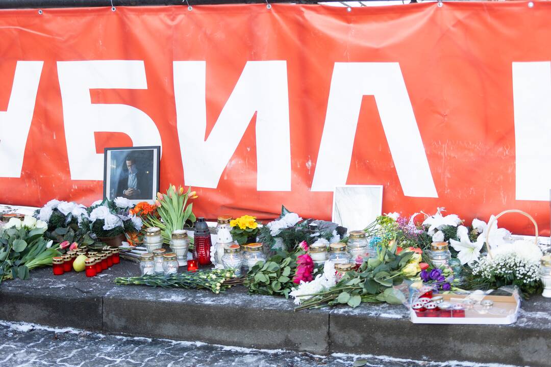 Vilniuje minimos pirmosios A. Navalno mirties metinės