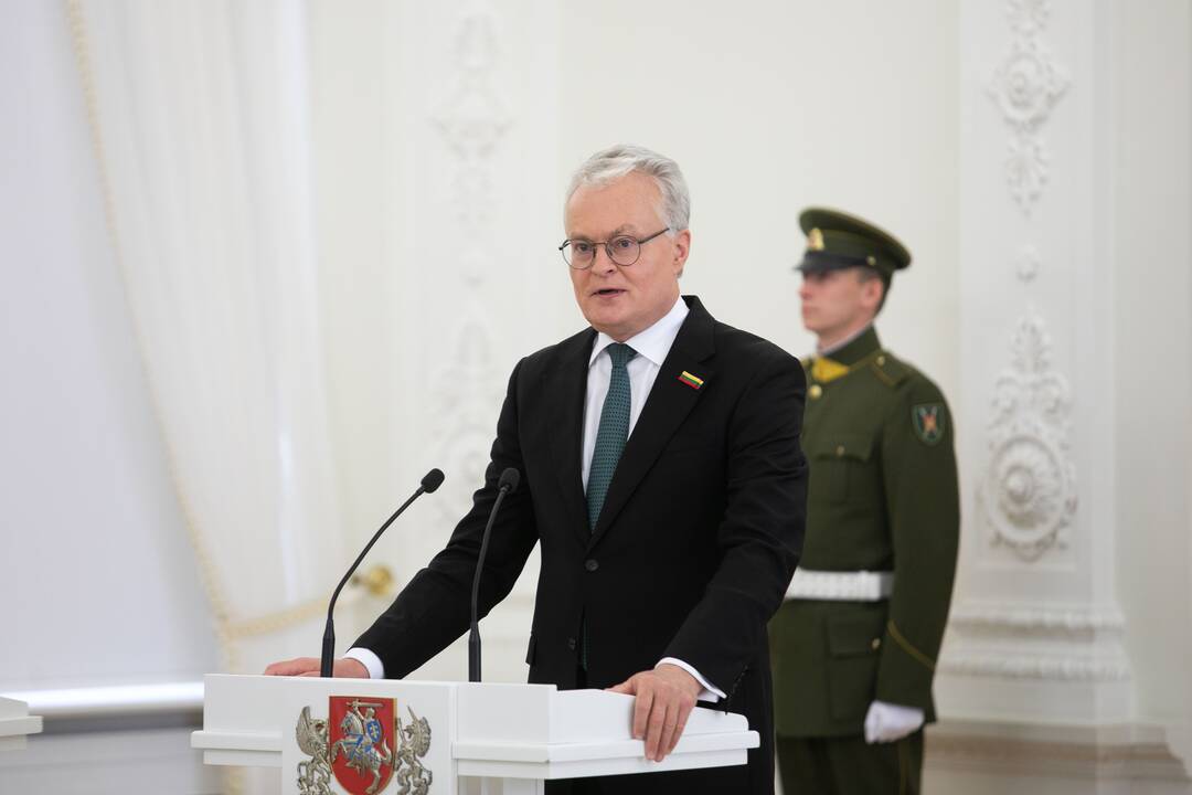 Valstybės apdovanojimų įteikimo ceremonija Lietuvos Prezidento rūmuose