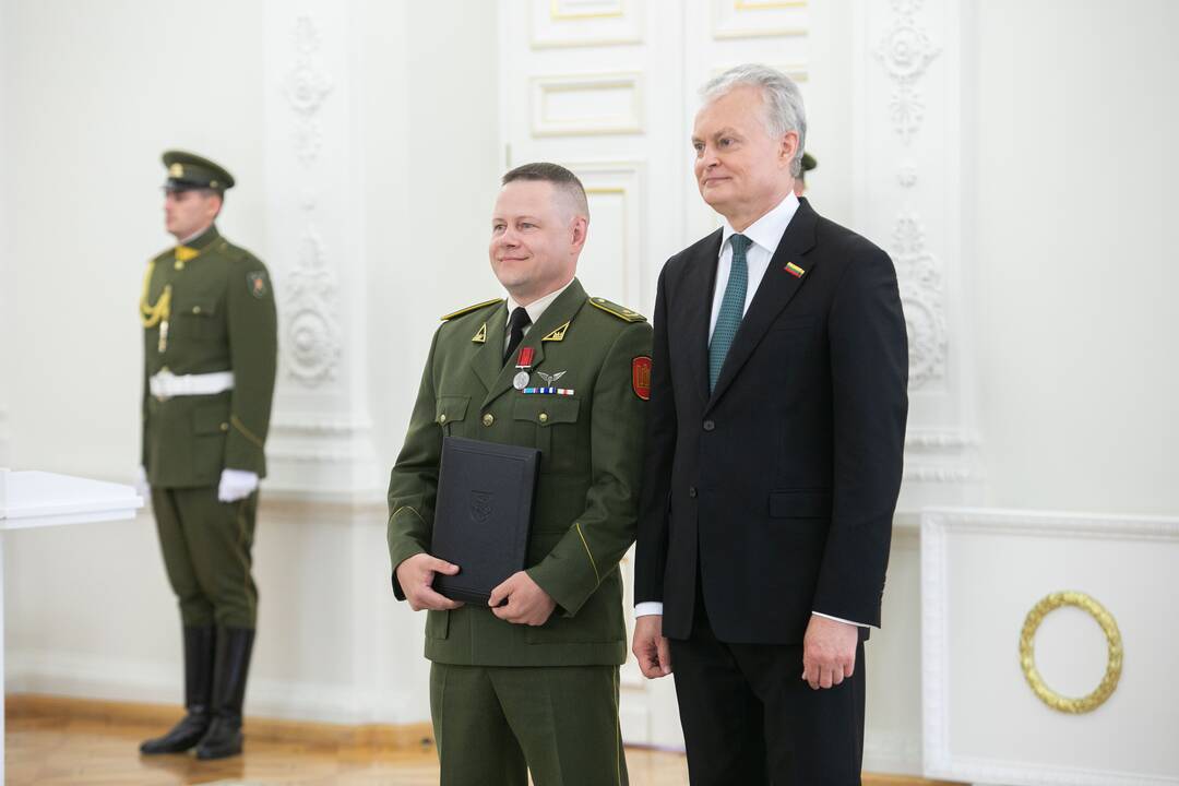 Valstybės apdovanojimų įteikimo ceremonija Lietuvos Prezidento rūmuose