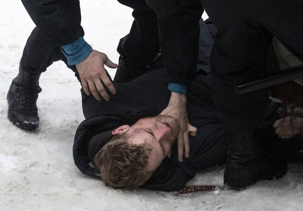 Maskvoje areštuojami protestuojantys A. Navalno šalininkai