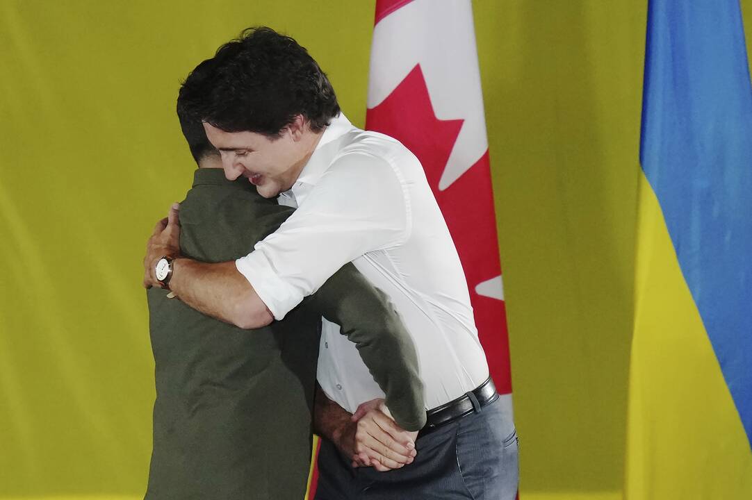 Justinas Trudeau ir Volodymyras Zelenskis