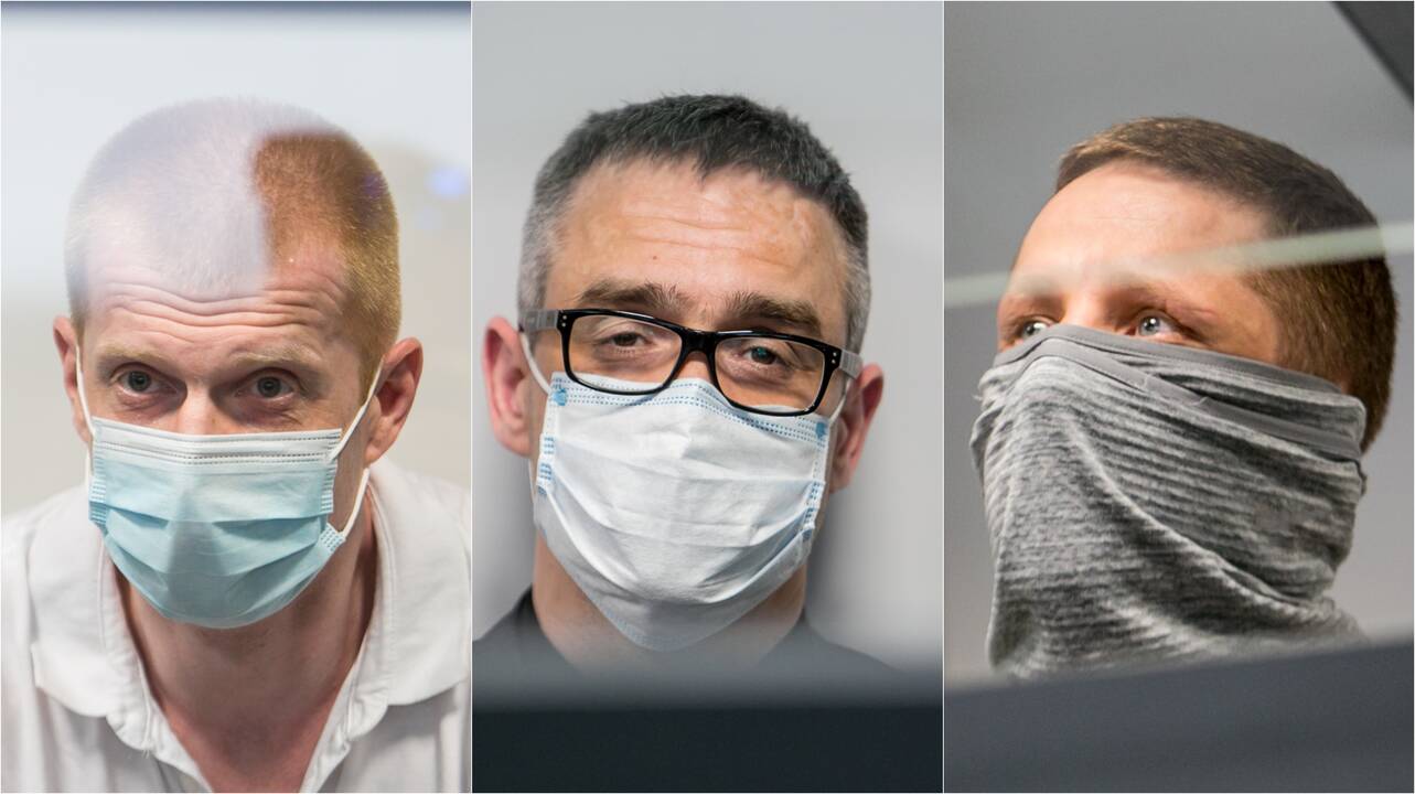 H.E.Ehvertas (iš kairės), Arle Grabbi (viduryje), Ričardas Baika (dešinėje)