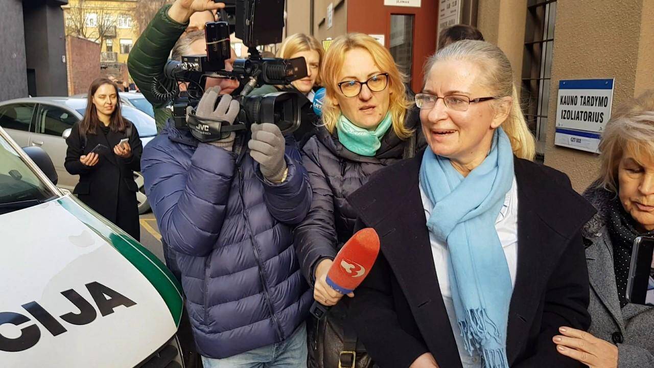 N. Venckienė iš Kauno tardymo izoliatoriaus išėjo į laisvę