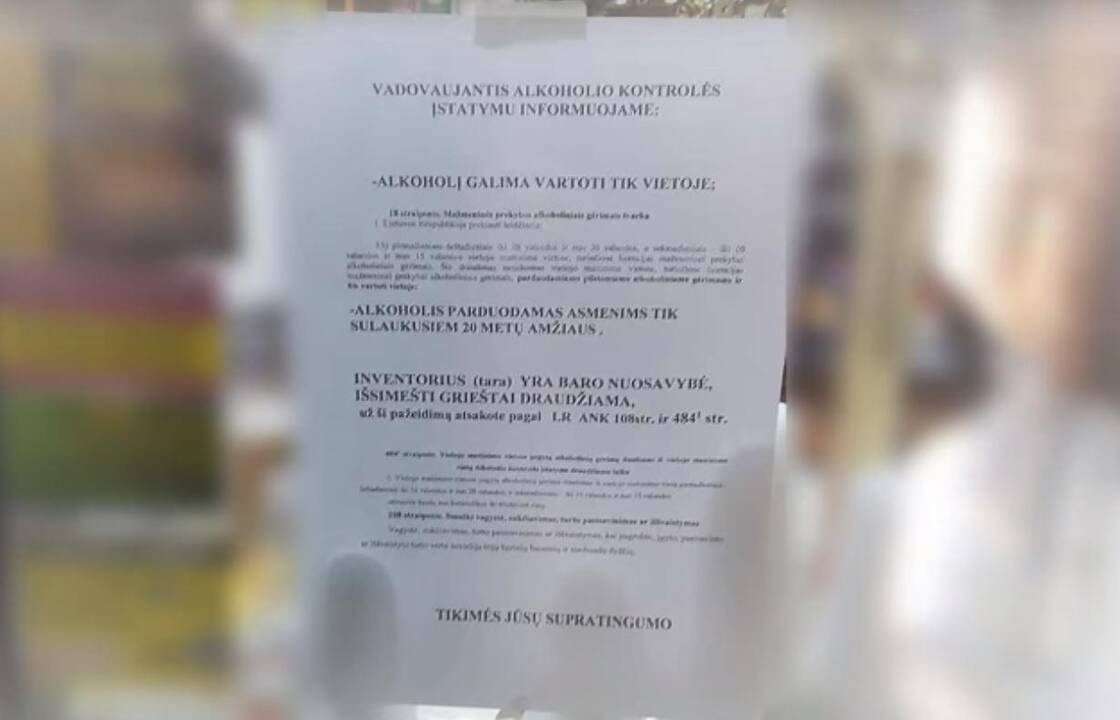 Draudimai ‒ nė motais, alkoholis visą parą