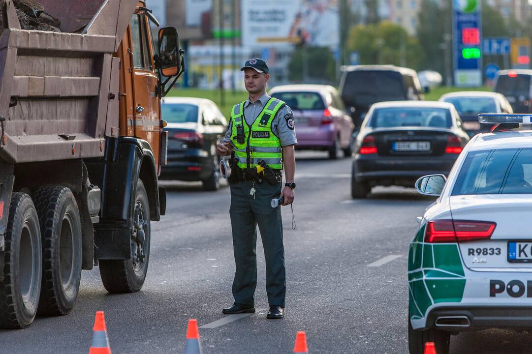 Policijos reidas Taikos prospekte
