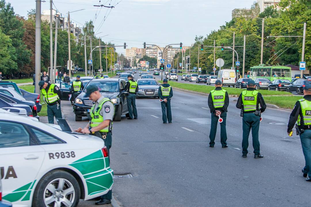 Policijos reidas Taikos prospekte