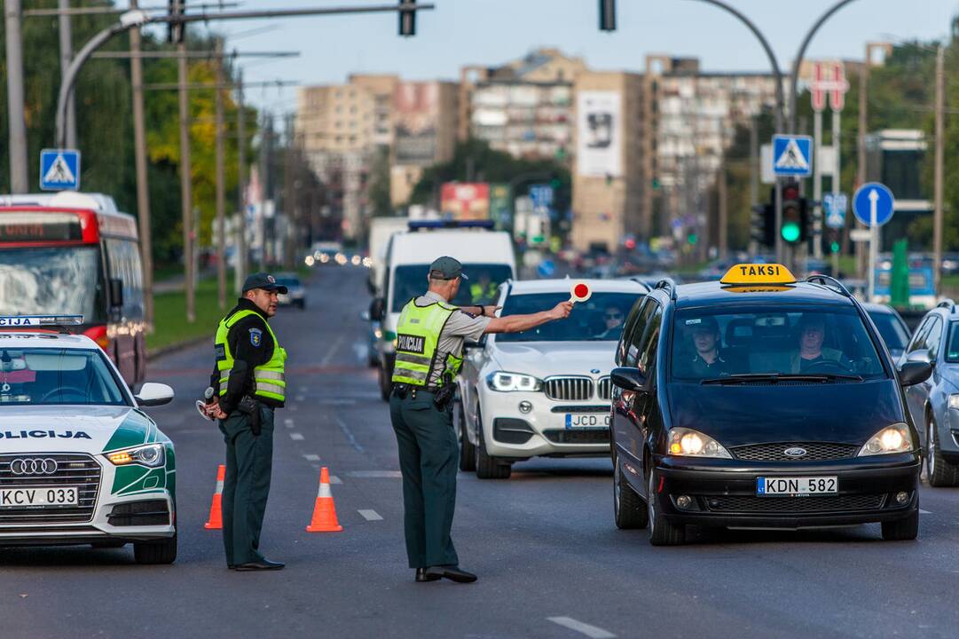 Policijos reidas Taikos prospekte