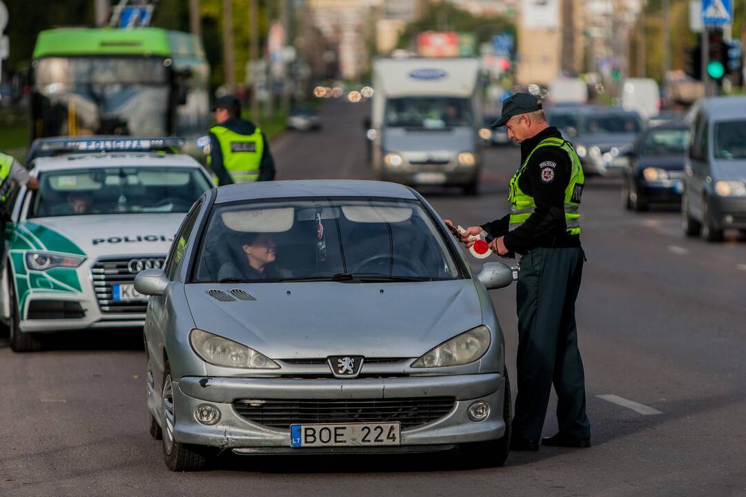 Policijos reidas Taikos prospekte