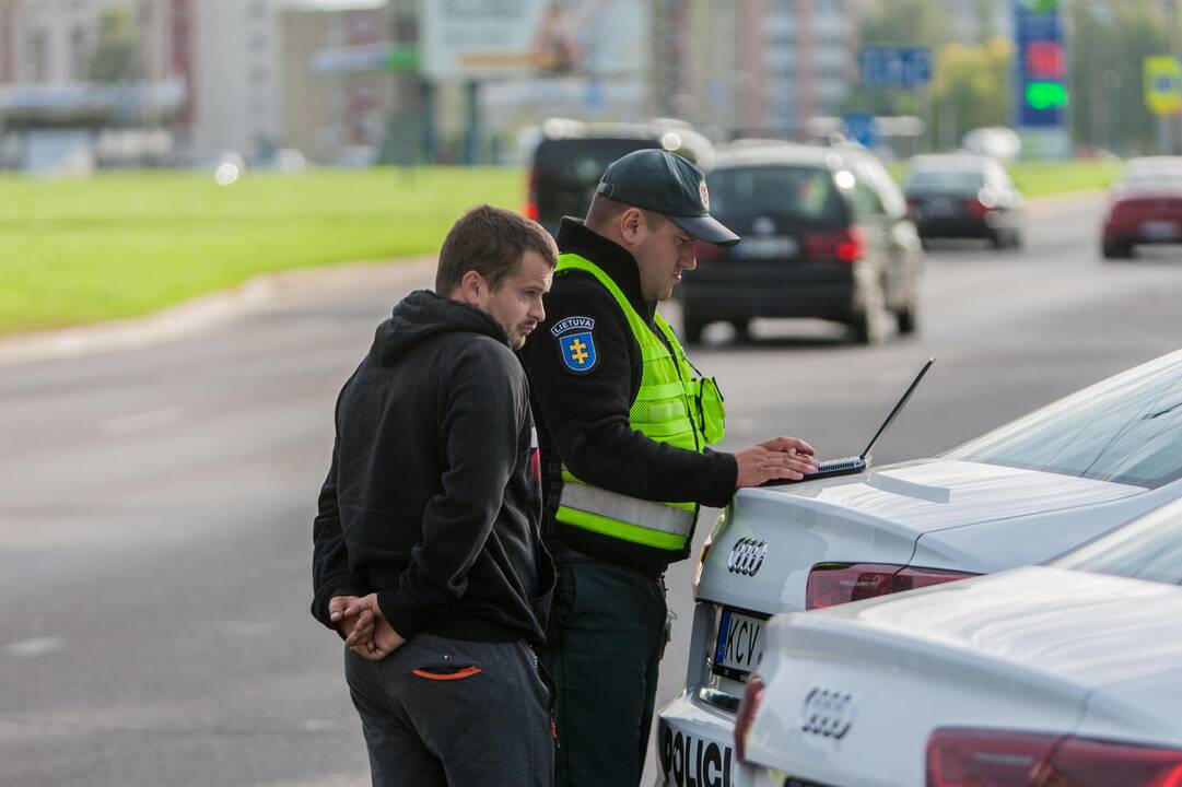 Policijos reidas Taikos prospekte