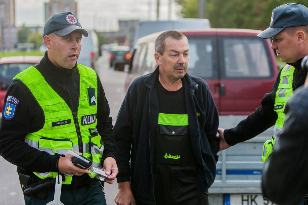 Policijos reidas Taikos prospekte