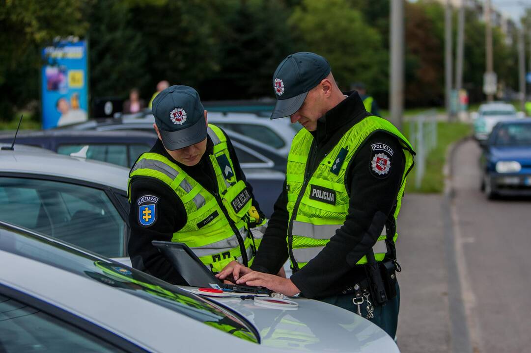 Policijos reidas Taikos prospekte