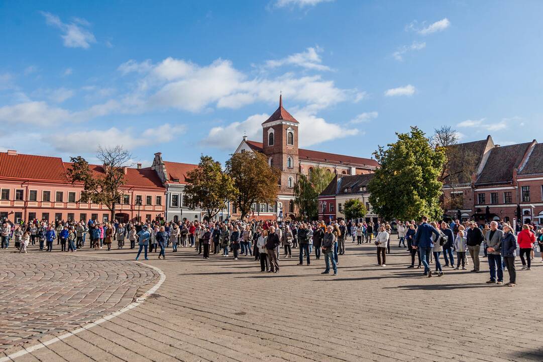 Šventasis Tėvas Kauno rotušės aikštėje