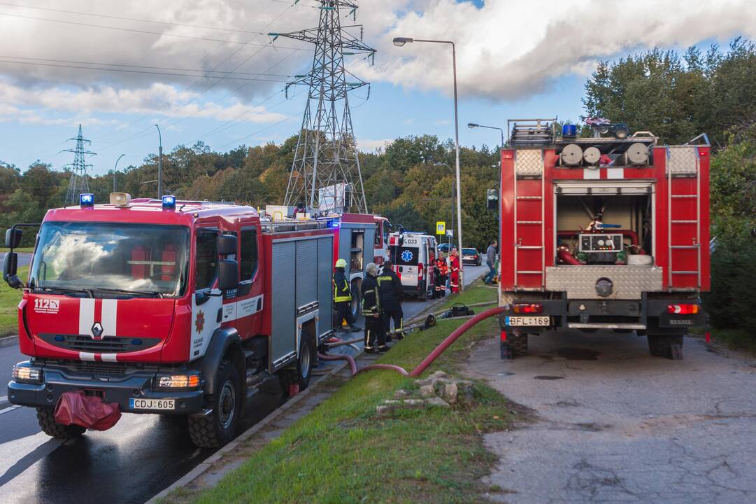 Gaisras Eigulių gatvėje