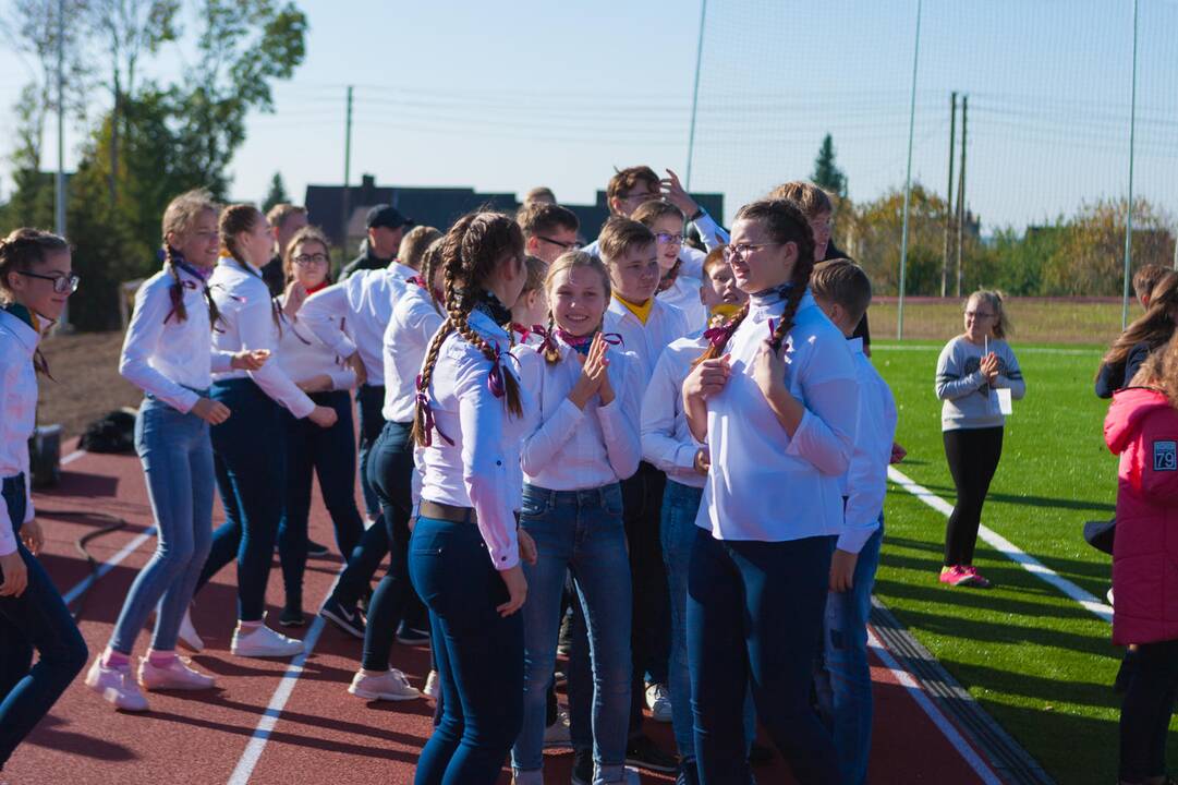 Vilkijoje atidarytas rekonstruotas stadionas