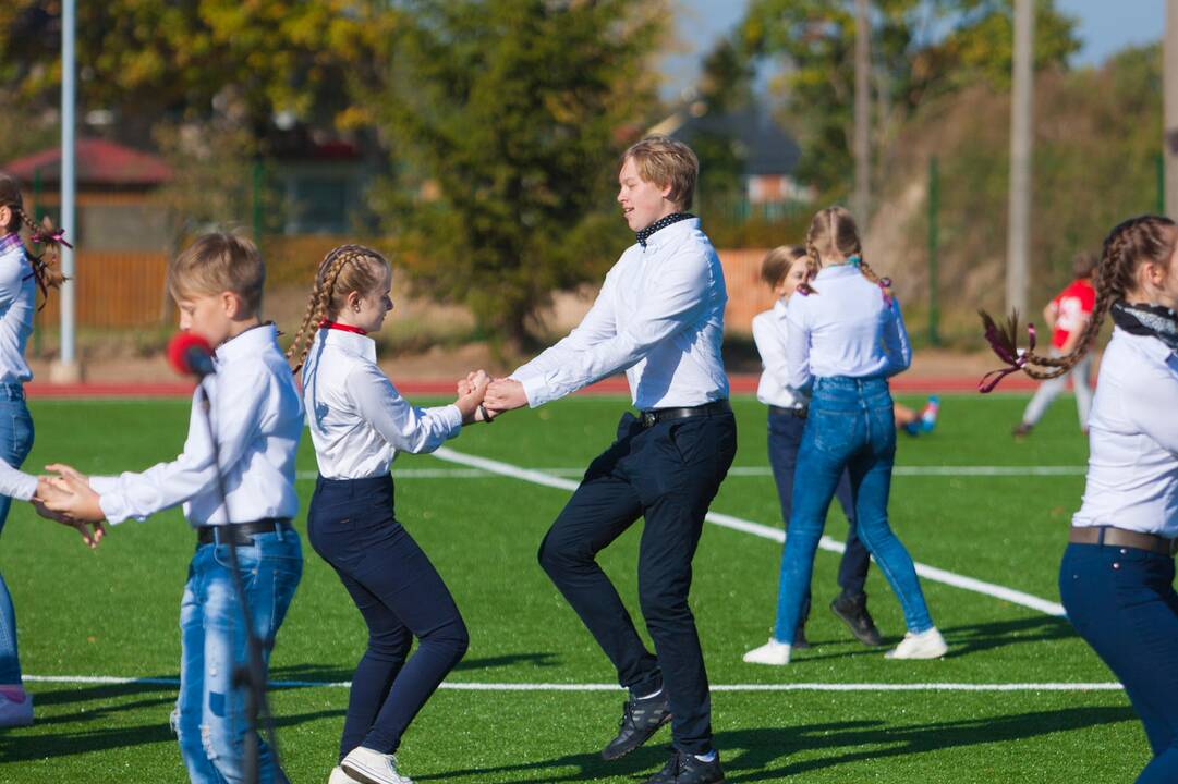 Vilkijoje atidarytas rekonstruotas stadionas