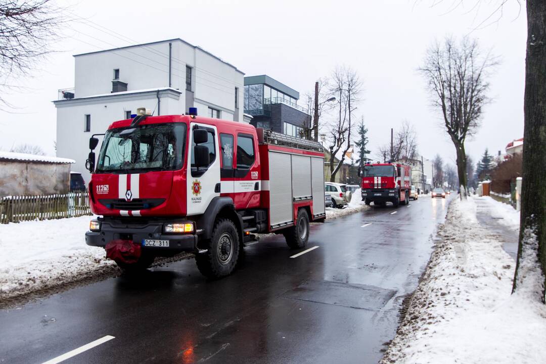 Žaliakalnyje užsidegė neišvalytas kaminas