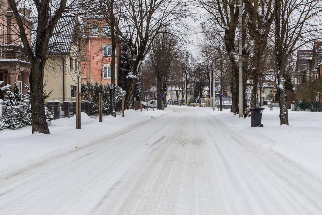 Sudėtingos eismo sąlygos Kaune