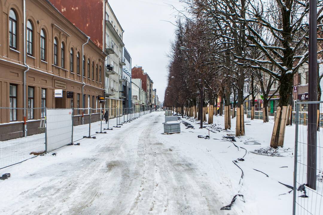 Sudėtingos eismo sąlygos Kaune