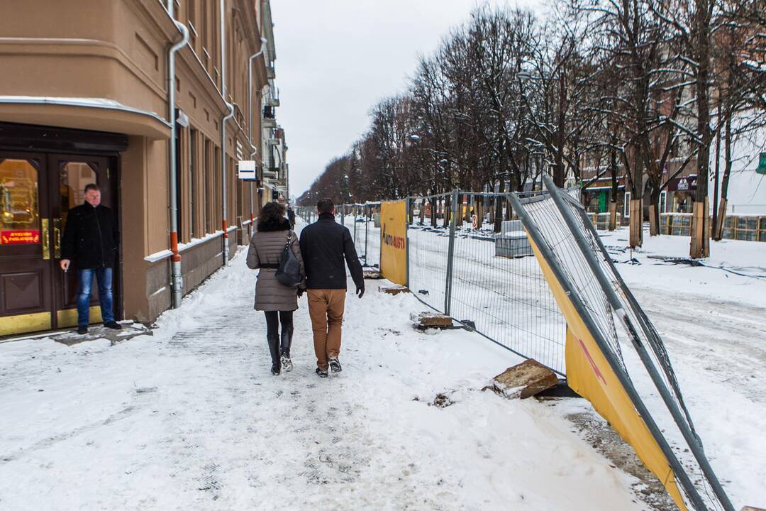 Sudėtingos eismo sąlygos Kaune