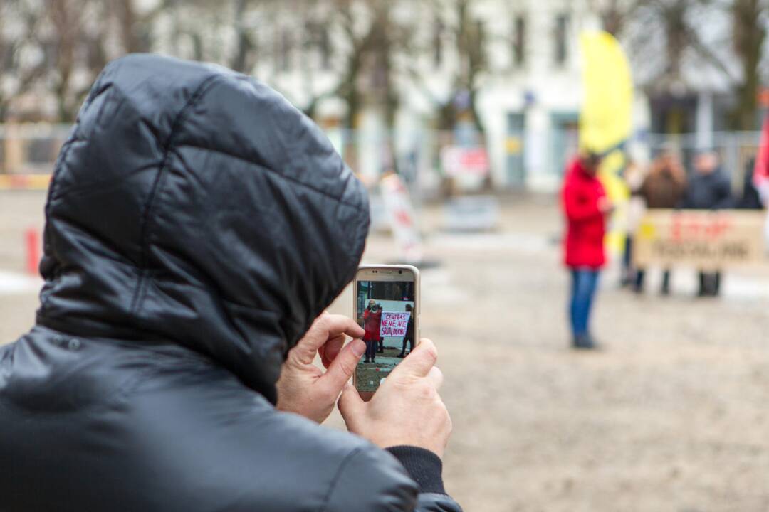 Šančių protestas dėl automobilių plovyklos