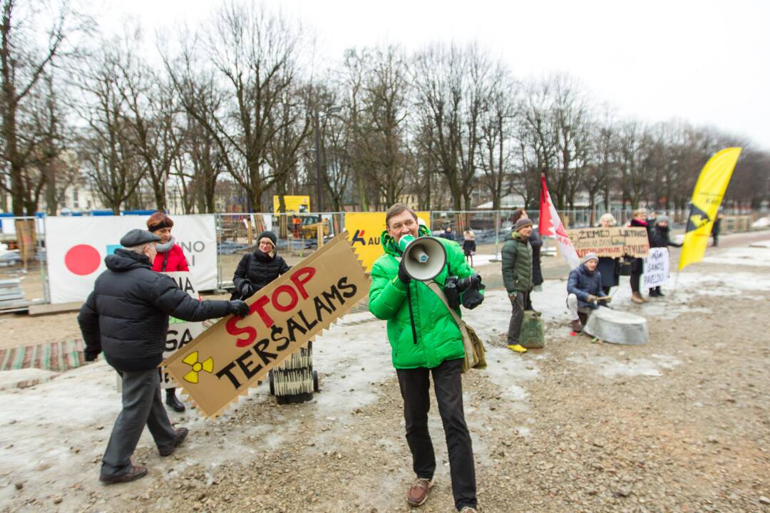 Šančių protestas dėl automobilių plovyklos