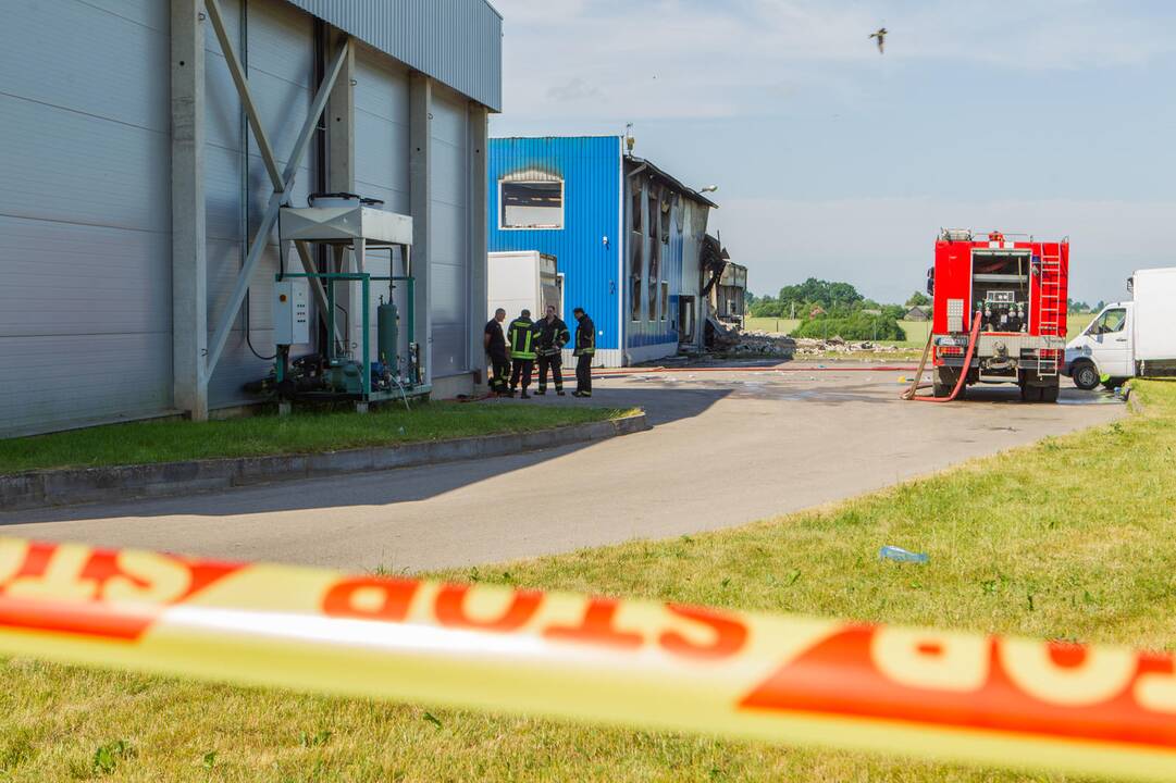 Kauno rajone degė mėsos perdirbimo įmonė