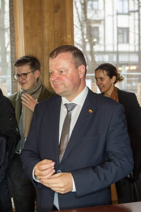 Premjeras S. Skvernelis ir V. Matijošaitis lankėsi spurginėje