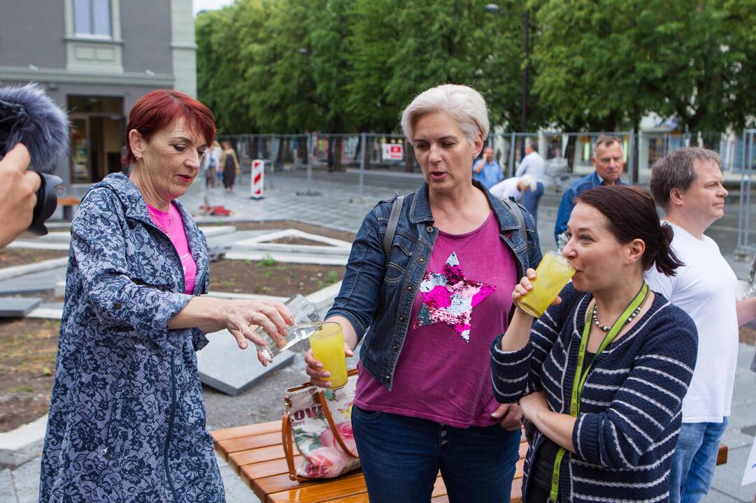 Protestavo, kad nepritrūktų vandens